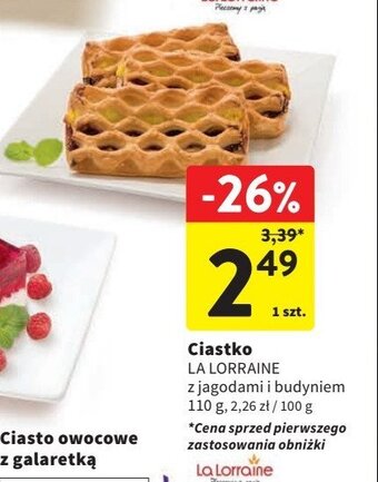 Intermarche Ciastko z jagodami i budyniem oferta