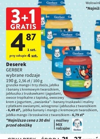 Intermarche Jabłka mango i brzoskwinie z twarożkiem oferta