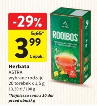 Intermarche Herbata ASTRA 20 tor. oferta