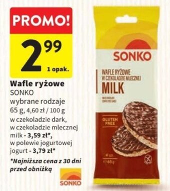 Intermarche Wafle ryżowe SONKO 65 g oferta