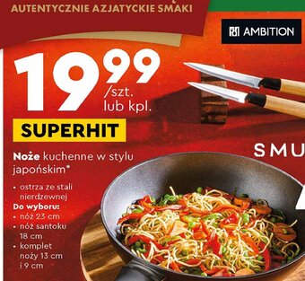 Biedronka Nóż japoński santoku 18 cm oferta