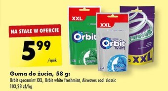 Biedronka Guma do żucia spearmint saszetka oferta