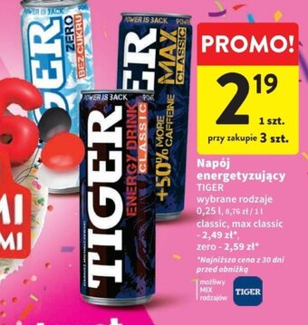 Intermarche Napój energetyzujący TIGER 0,25 l oferta