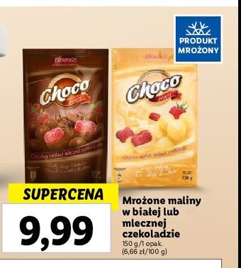 Lidl Maliny w czekoladzie białej oferta