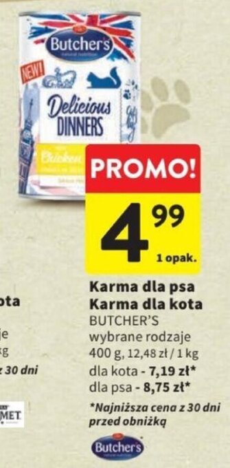 Intermarche Karma dla psa / Karma dla kota Butchers 400 g oferta