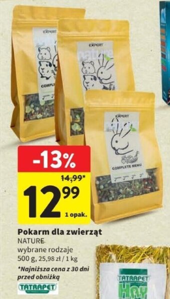 Intermarche Pokarm dla zwierząt NATURE 500 g oferta