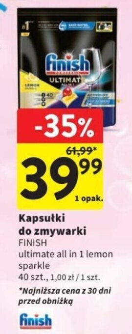 Intermarche Kapsułki do zmywarki FINISH 40 szt. oferta