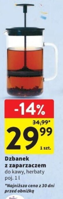 Intermarche Dzbanek z zaparzaczem 1 l oferta