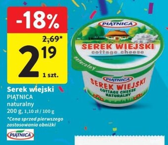 Intermarche Serek wiejski PIĄTNICA naturalny 200 g oferta