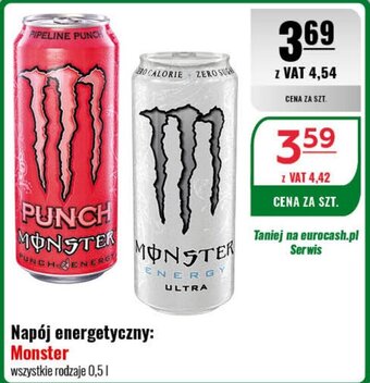 Eurocash Napój energetyczny: Monster 0,5l oferta