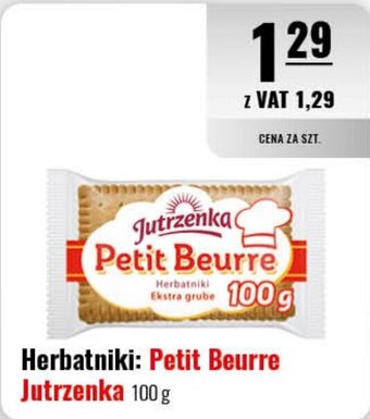 Eurocash Herbatniki: Petit Beurre Jutrzenka 100 g oferta