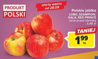 Carrefour Market Polskie jabłka LOBO SZAMPION GALA RED PRINCE 1kg oferta