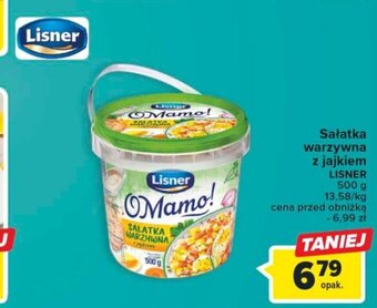 Carrefour Market Sałatka warzywna z jajkiem LISNER 500 g oferta