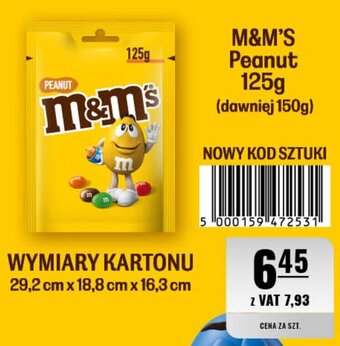 Eurocash M&M'S Peanut 125g oferta