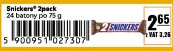 Eurocash Snickers 2pack oferta