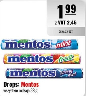 Eurocash Drops: Mentos 38 g oferta