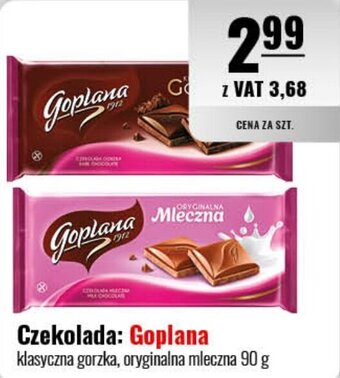 Eurocash Czekolada: Goplana 90 g oferta