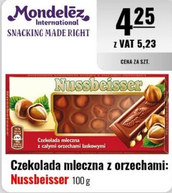 Eurocash Nussbeisser Czekolada mleczna z orzechami 100 g oferta