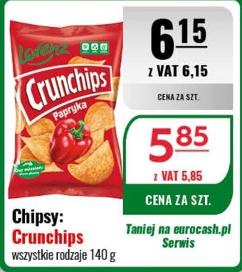 Eurocash Chipsy: Crunchips 140 g oferta