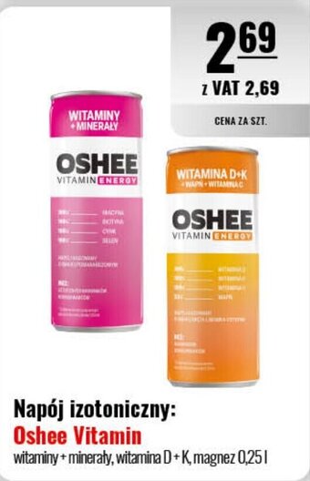 Eurocash Napój izotoniczny: Oshee Vitamin 0,25l oferta
