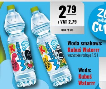 Eurocash Woda smakowa: Kubuś Waterrr 1,5l oferta