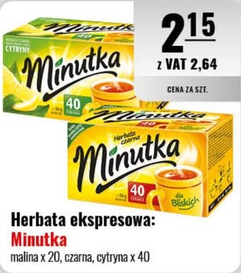 Eurocash Herbata ekspresowa: Minutka oferta