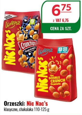 Eurocash Orzeszki: Nic Nac's 110-125 g oferta