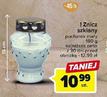 Znicz szklany 180 g