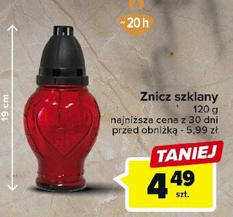 Znicz szklany 120 g