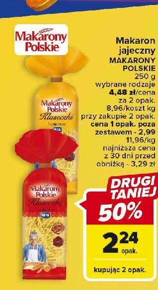 Carrefour Makaron kluseczki babuni oferta