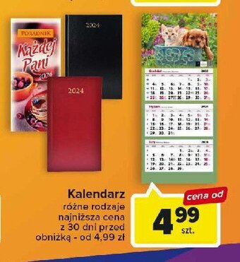 Carrefour Kalendarz ścienny oferta