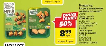 Carrefour Market Nestle Garden Gourmet Nuggetsy klopsy warzywne 200g oferta
