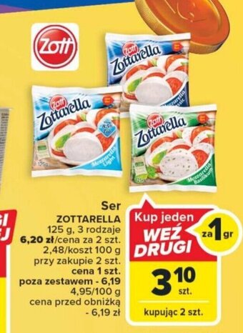Carrefour Market Ser ZOTTARELLA 125 g oferta