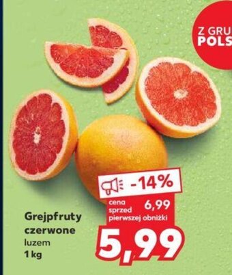 Kaufland Grejpfruty czerwone luzem 1 kg oferta