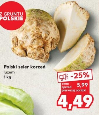 Kaufland Polski seler korzeń luzem 1 kg oferta