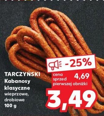 Kaufland TARCZYŃSKI Kabanosy klasyczne 100 g oferta