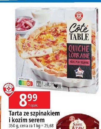 E.Leclerc Tarta z serem kozim i szpinakiem oferta