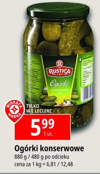 E.Leclerc Ogórki konserwowe oferta