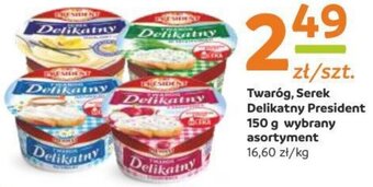 Gama Twaróg, Serek Delikatny President 150 g oferta