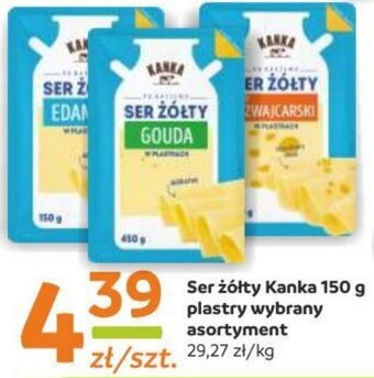 Gama Ser żółty Kanka 150 g plastry oferta
