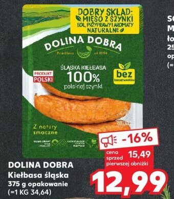Kaufland DOLINA DOBRA Kiełbasa śląska 375 g oferta