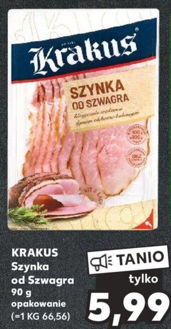 Kaufland KRAKUS Szynka od Szwagra 90 g oferta