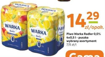Gama Piwo Warka Radler 0,0% 4x0,5 1 - puszka oferta