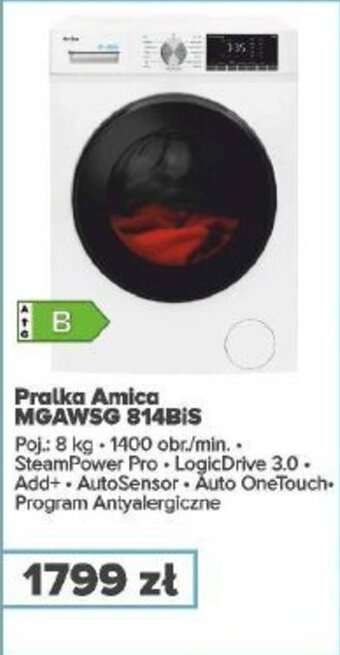 Max Elektro Pralka Amica MGAWSG 814BIS oferta
