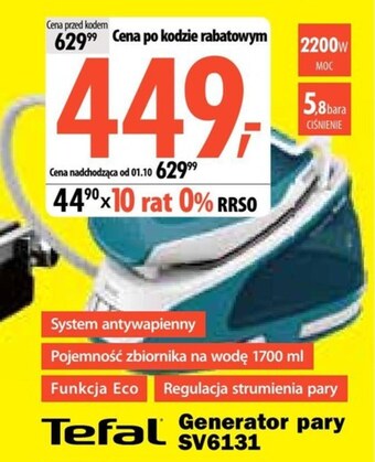 Media Expert Generator pary tefal oferta