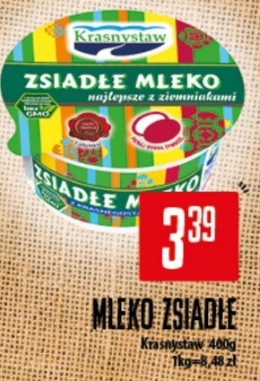 Społem Krasnystaw zsiadłe mleko z krasnegostawu 400 g oferta