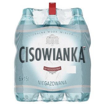 Auchan Cisowianka naturalna woda mineralna niegazowana niskosodowa 6 x 1,5 l oferta