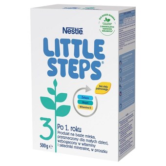 Auchan Little steps 3 produkt na bazie mleka dla małych dzieci po 1. roku 500 g oferta