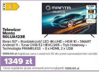 Max Elektro Telewizor Manta 50LUA123E oferta
