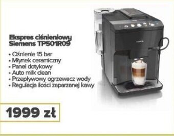 Max Elektro Ekspres ciśnieniowy Siemens TP501R09 oferta